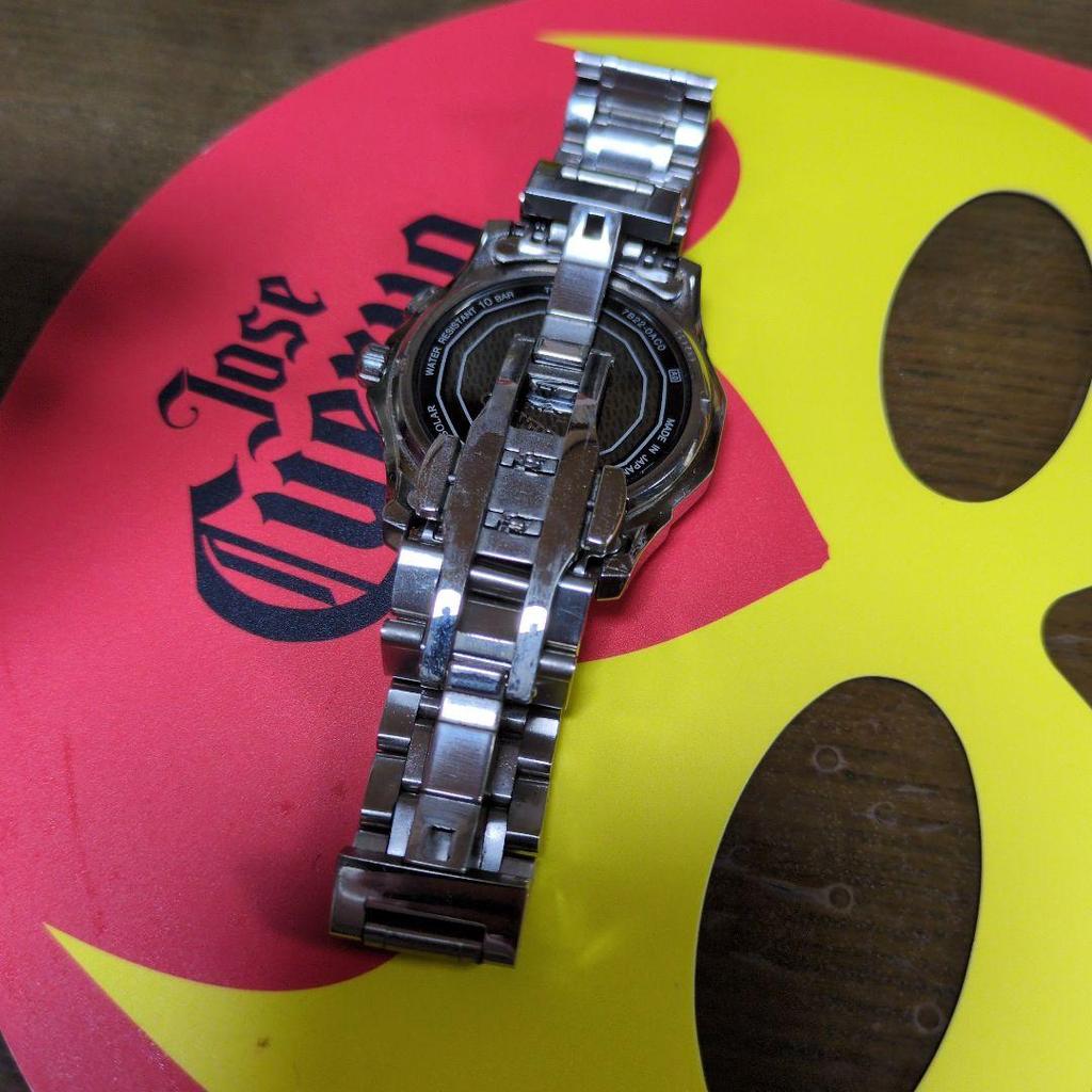 [USED] Radio-controlled solar watch, strap, rare Seiko Brightz titanium (body)