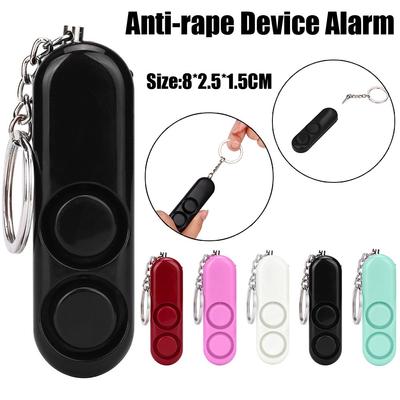 Dispositivo anti-smarrimento con doppio corno da 120 dB, allarme forte, attacco di panico, sicurezza, portachiavi di sicurezza personale