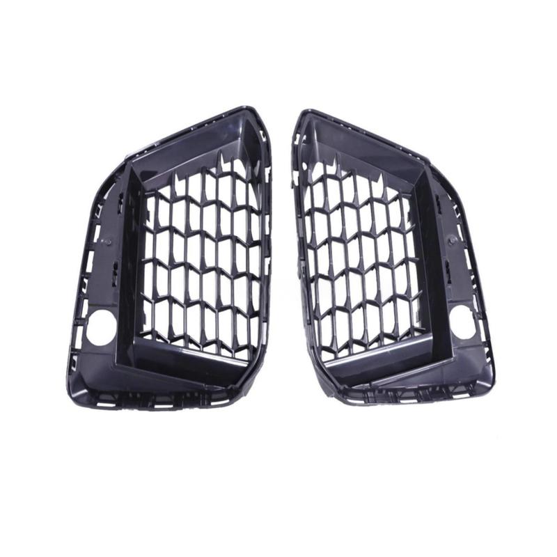 Replacement Front Pair Bumper Lower Grille Compatible with For BMW 5 Series G30 M LCI For 530i 540i   Black