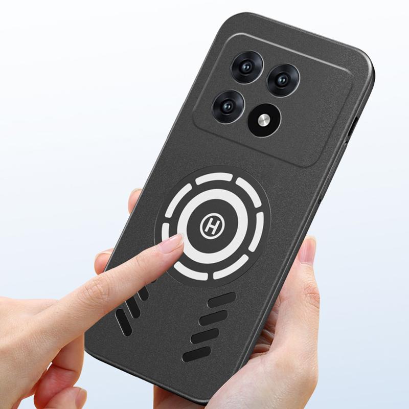 Xiaomi Redmi K70 K70E K60 K60E K50 K40S K40 Ultra Gaming Pro Ledinis Magnetinis Šilumos Išsklaidymas Matinis PC Dėklas Kvėpuojantis Vėsinantis Dangtelis Korpusas