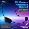 FM Wireless Microphone Headset Megaphone 87 MHz-108MHz Headset Mic Multi-channel for Teaching/Tour Guide/Sales Promotion/Meeting