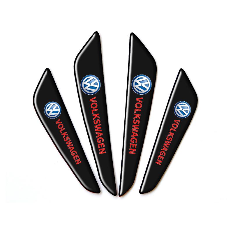 

2026 Hot For VW VOLKSWAGEN Car Sticker Door Edge Guards Trim Molding Protection Strip Car Crash Barriers For Volkswagen VW Polo червоний
