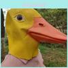 Schattige gele eendenkop en leeuwenmasker latex kostuumaccessoire voor kinderfeestjes en festiviteiten.