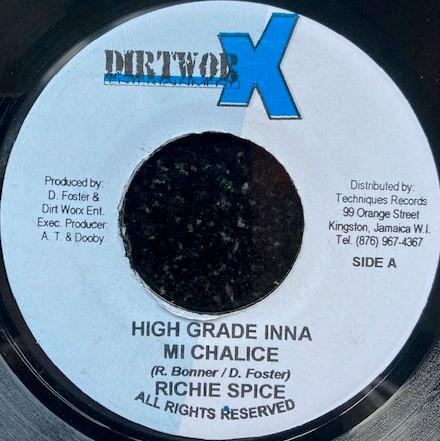 

7inch Record RICHIE SPICE - High Grade In My Chalice NONE Dirt Worx Enter Jamaica Reggae, Ska & Dub Used