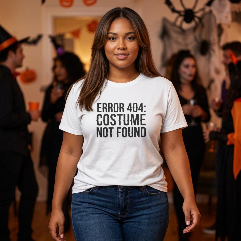 Error 404 Costume Not Found T-Shirt | Halloween Tee