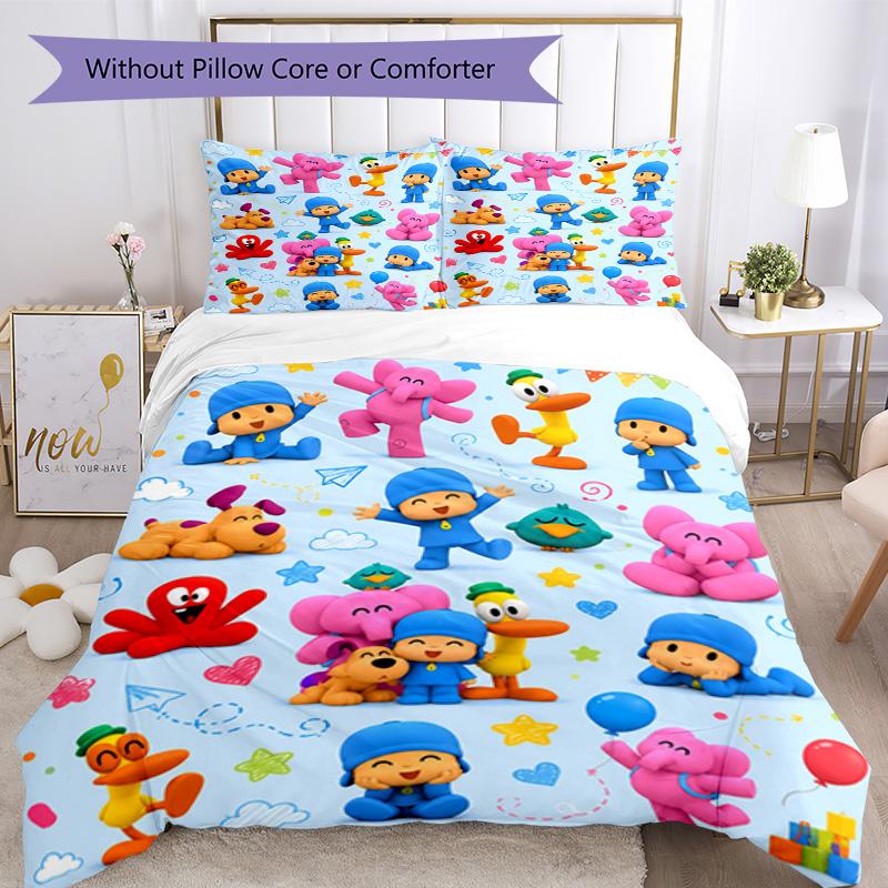 Pocoyo Bettbezug-Set Perfekt für das Spielzimmer Leicht Perfektes Geschenk für Freunde & Familie