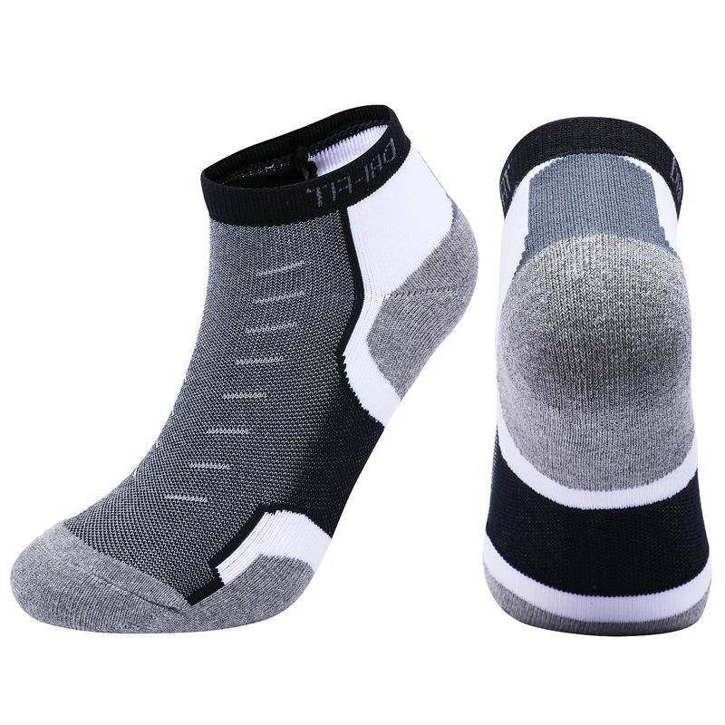 

Спортивные носки для бега для женщин и мужчин, для занятий спортом на открытом воздухе, для тренировок, марафона, фитнеса, короткие, низкие, хлопковые, дышащие, до щиколотки, носки M US 5-7 EU35-38 чёрный