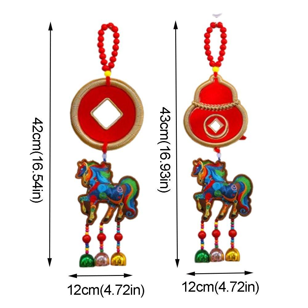 Traditional Design Chinese New Year Pendant Lucky Chinese Knot Lucky Pendant Hanging Ornament Year of The Horse Family Reunion