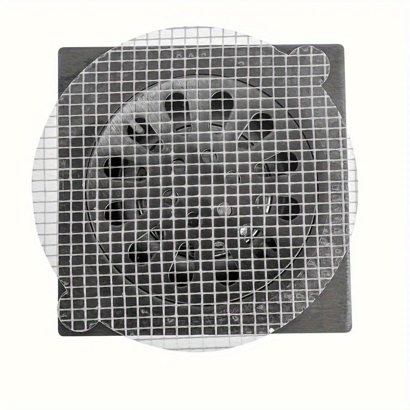50pcs Shower Drain Hair Catcher Set, Mesh Filter Stickers, Anti-Clogging Drain Pipe Eye Stickers for Kitchen and Bathroom, Waterproof PP Material