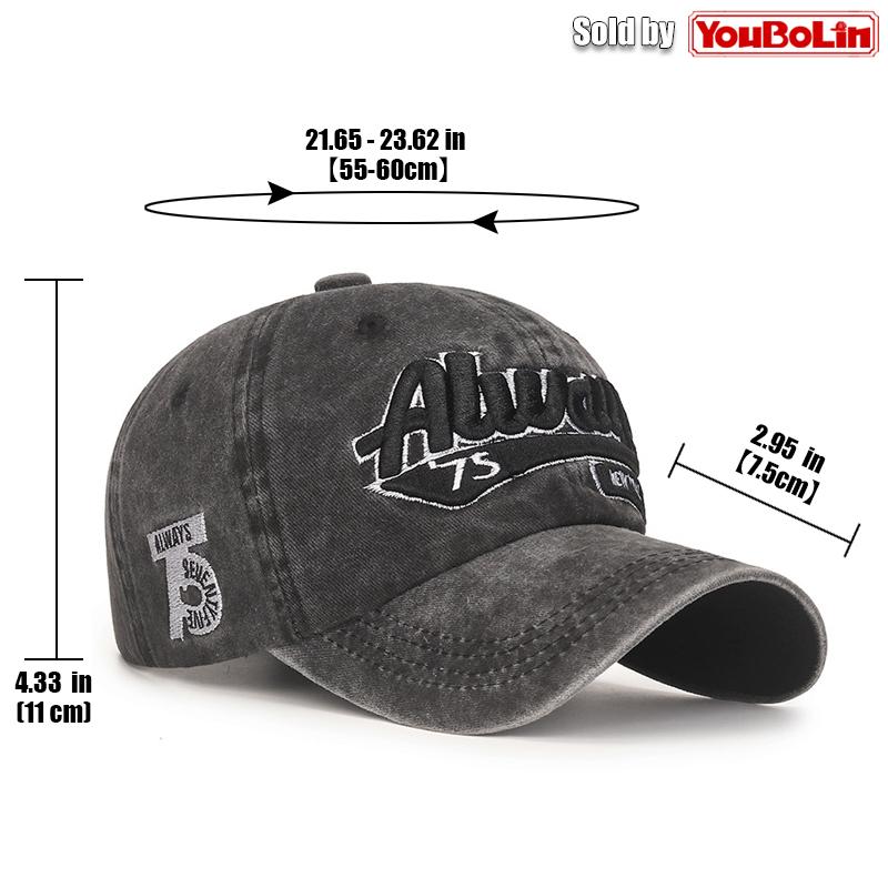 Fashion Outdoor Sport Unisex Cotton 3D Embroidered Snapback Hats Baseball Cap One Size Adjustable Travel Work Gift