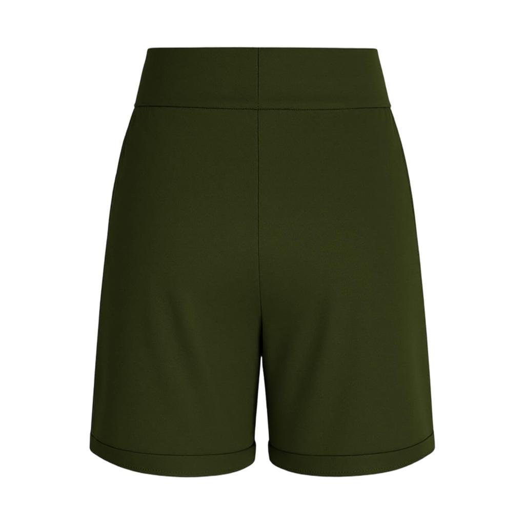 Women's Casual Drawstring Waist Shorts with Side Pockets Relaxed Fit Mid Length Comfortable Lightweight Fabric Suitable for Everyday Wear
