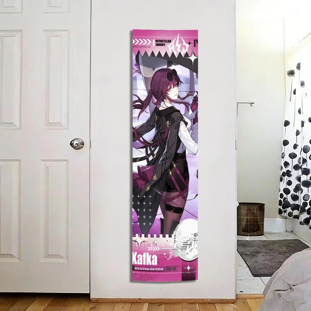 Honkai: Star Rail Kafka Long Tapestry, Anime Game Vertical Wall Hanging For Bedroom Dorm Decor