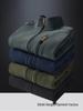 Men's Zipper Fleece Jacket with Side Pockets - Green Youth Style