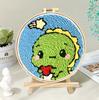 Russian Punch Needle DIY Kit: Handmade Wool Base for Fun Embroidery Projects