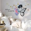 Various Kameng Fairy Flowers Butterfly Wall Stickers Living Room Bedroom Children's Room Wholesale Self-adhesive Wall Stickers Decoration