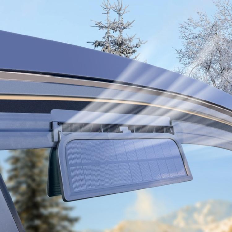 USB Charging Battery Solar Powered Cooling System Auto Air Vent Fan Ventilation Radiator Front Rear Window Exhaust Fan
