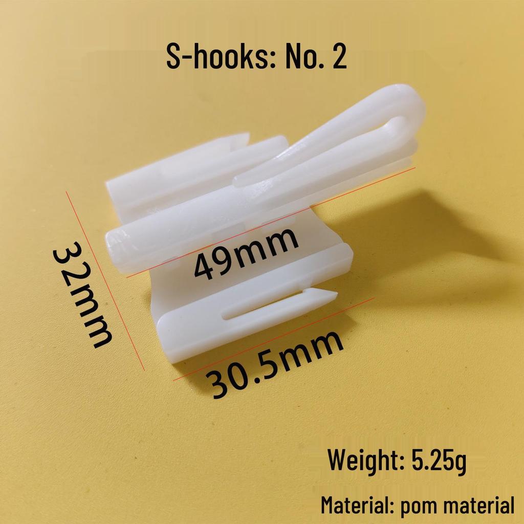 POM Serpentine Curtain Hooks for Cross-Border Use