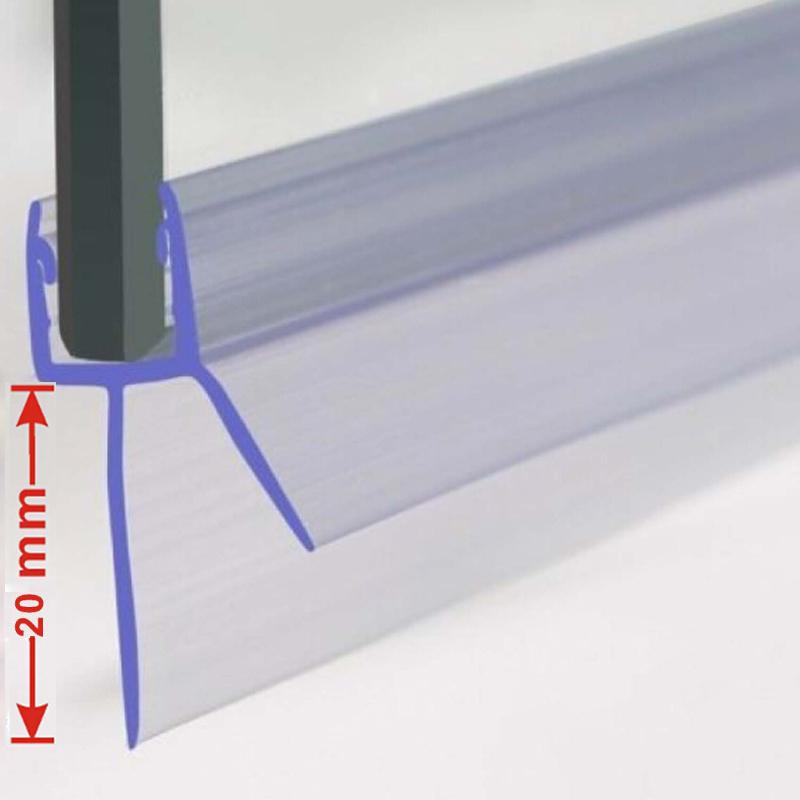 Bath Shower Screen Door Seal Strip PVC Shower Frameless Glass Door Gap Glue-free Waterproof Strips Shower Room Window Seal Strip