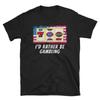 I Amp 39 D Rather Be Gambling T Shirt Jackpot Slots Vintage Graphic Homme Designer Clothes Casual Slightly Unisex