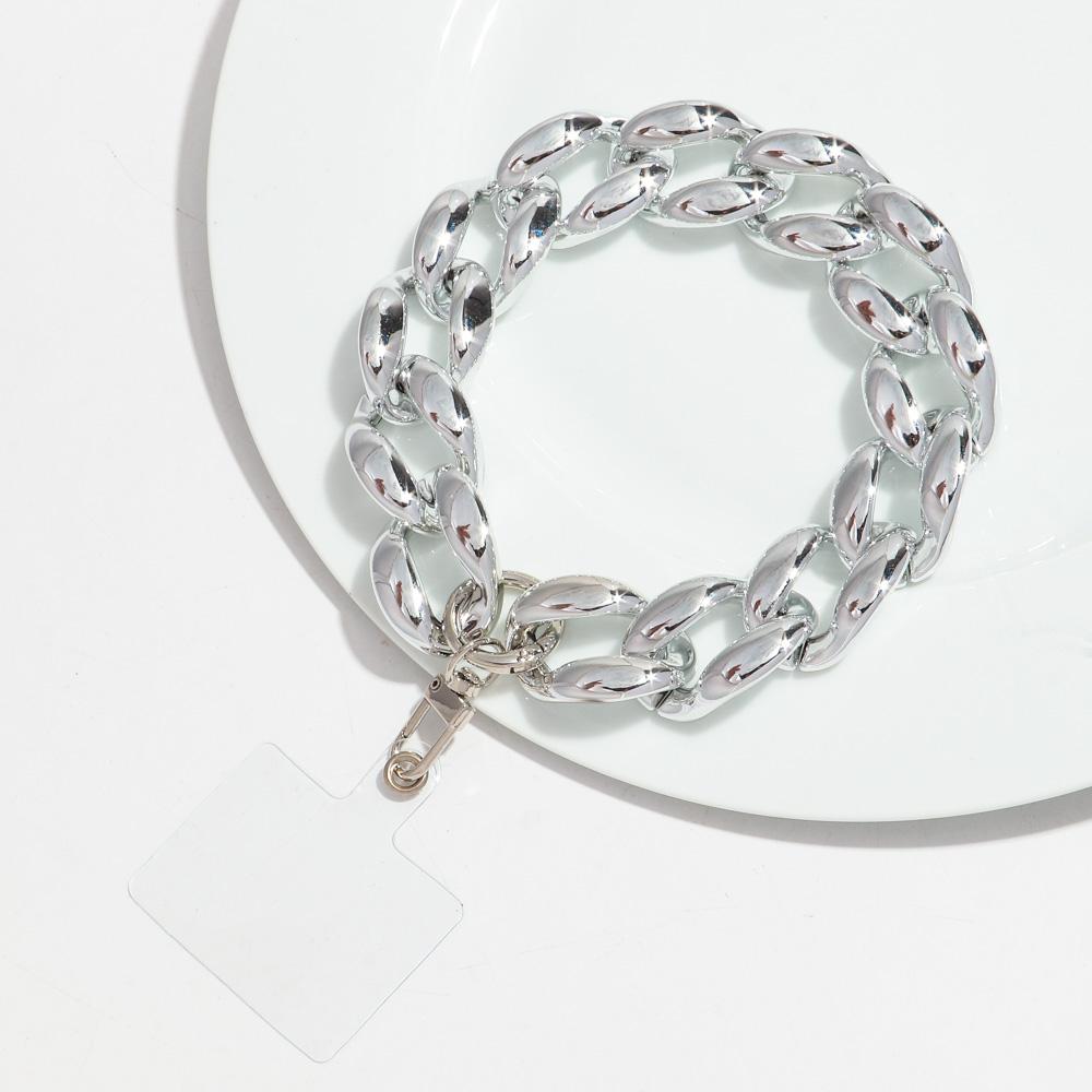 Trendy Chunky Link Acrylic Phone Chains for Women Colorful Mobile Phone Chain Strap Lanyard Jewelry Anti-Lost Accessories Gifts