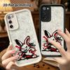 Phone Case: 2D Flat Samsung Galaxy A34 A35 M05 M06 S20 S22 S21 FE Plus 5G Protective Case, Boxing Rabbit, Christmas and Halloween Gifts