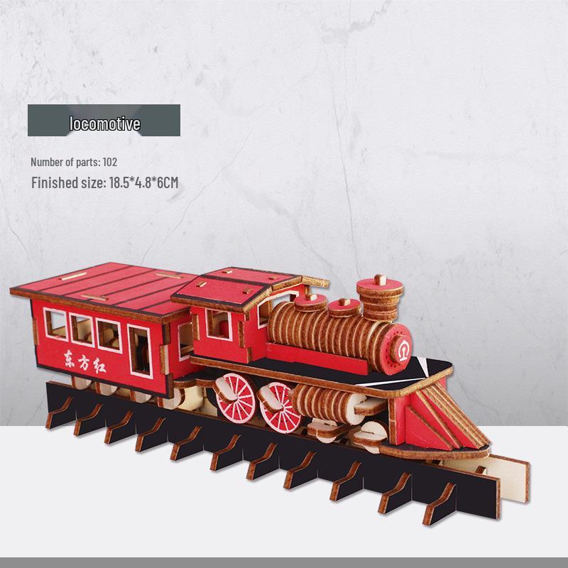 3D Holzpuzzle Modellspielzeug für Kinder ab 6 Jahren - Handgefertigtes Lernspielzeug