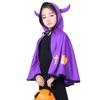 Witch Cartoon Halloween Party Cloak Hooded Cloak Cosplay Costume Cosplay Props Devil Horn Cloak