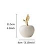 Christmas Ceramic Apple Figurine Modern Nordic Decorative Ornament Luxury Tabletop Sculpture for Home Office Living Room