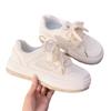 High-value thick-soled white shoes women's 2025 popular small man height-enhancing muffin board shoes versatile sports and casual shoes