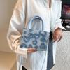 Large capacity portable travel sweet cute girl love makeup tote bag women's plush shoulder messenger bag