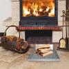 Ash Tray Pan Steel Grate Ash Ember Holder With Screw Pack Adjustable Rust-Resistant Home Fire Place Accessories For