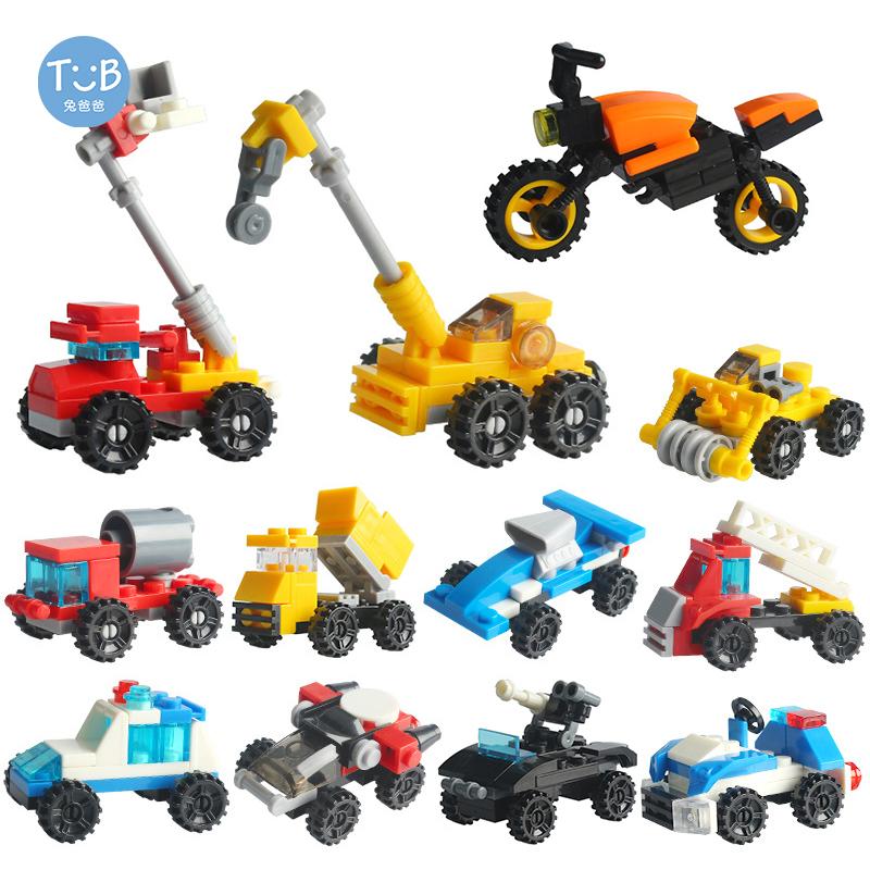 Superior-Grade Building-Bricks Top-Grade Racing High-Standard Car Top-Grade Engineering Transport Vehicle Top-Grade Motorbike Construction-Set-Kit