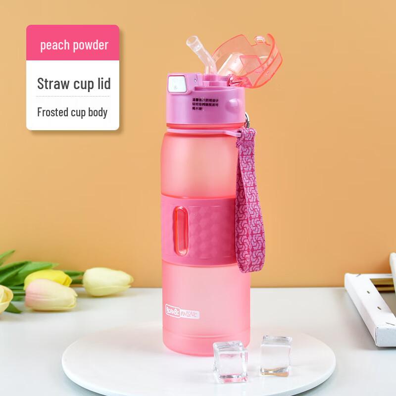 Portable Fitness Sports Water Bottle with Straw