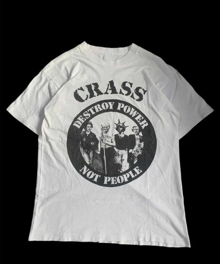 Crass Band White Cotton Adult T-Shirt, Crass Unisex Shirt S-5XL Q3512 2XL