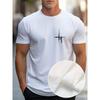 European sizes Little Star Print Tee Shirt, Tees For Men, Casual Short Sleeve T-shirt For Summer