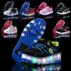 New Boys Vibrating Luminous Shoes Girls Fashion Double Wheel Runaway Shoes Children's Shoes with Wheels 2025