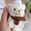 Christmas Bear Ornament Cute Holiday Decor Christmas Tree Pendant Fine Craftsmanship Adjustable Pose Bear Charm for Kids
