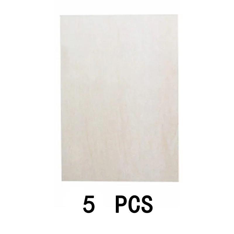 5pcs/10Pcs 15*10CM*2MM Thin Basswood Board Blank Unfinished Wood Craft Model Making