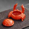 Novelty Crab Shaped Ashtray Durable Ceramic Ashes Holder For Ocean Lovers And Smokers Decors Office Desk Accessories