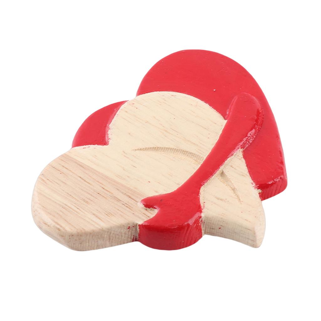 Wooden Heart Decorative Ornament Heart Shaped Craft Pendant Gift For Mother s Day Valentine s Day