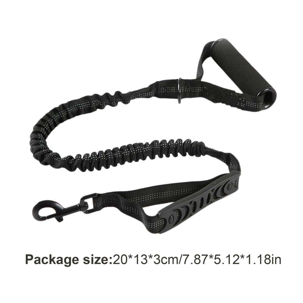 Reflective Dog Lead Shock-Absorbing Elastic Dog Lead High-Density Pet Lead With Handle Wear-Resistant Dog Lead For Walking