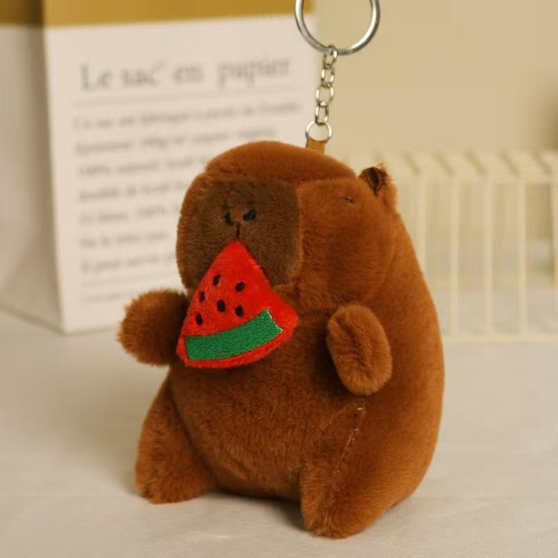 Internet celebrity cute cute cute kapibara pendant plush toy doll capybara bag pendant keychain doll doll