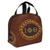 IPT Checkered Plaid African American Fraternity Insulated Lunch Bag for Portable Iota Phi Theta 1963 Thermal Cooler Bento Box