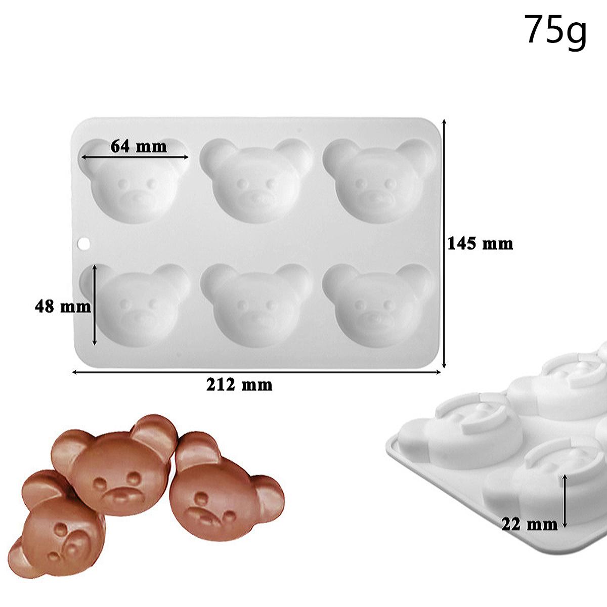 

Силиконовая форма для шоколада в виде панды из мультфильма «сделай сам», милая форма для выпечки медведя, инструмент для приготовления конфет, печенья, десертов, подарок ручной работы, украшение для торта