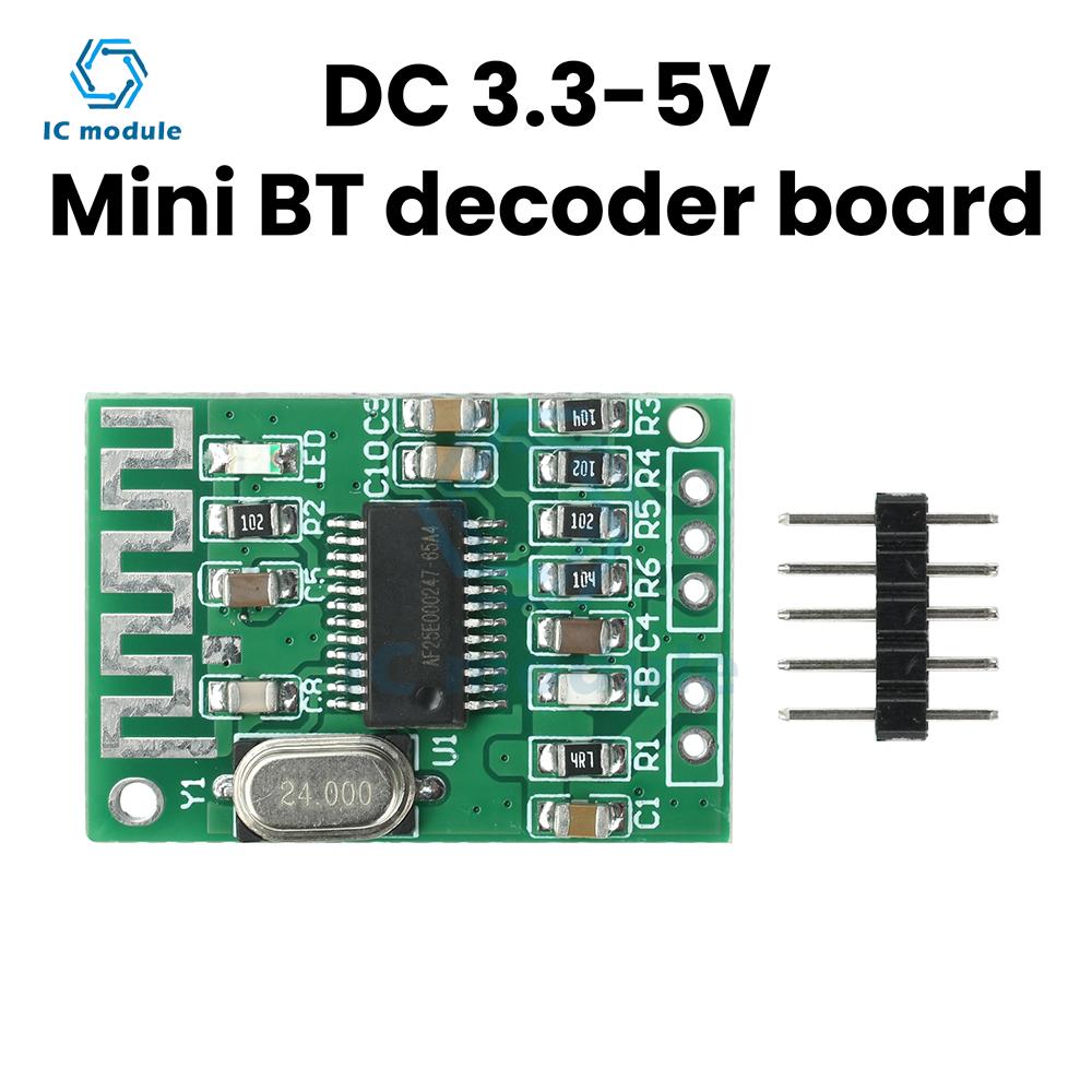 Mini Bluetooth 5.4 Audio Receiver Module 2.0 Dual Channel Stereo Decoding Board for Audio Systems