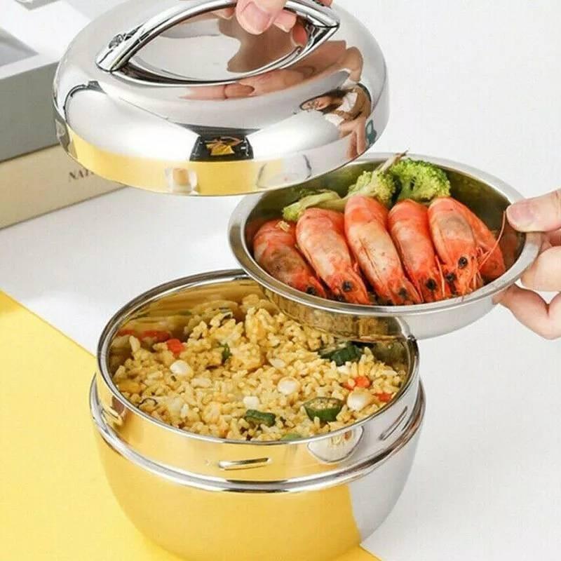 Versatile Insulated Apple Shape Lunch Container Made From Premium Stainless Steel