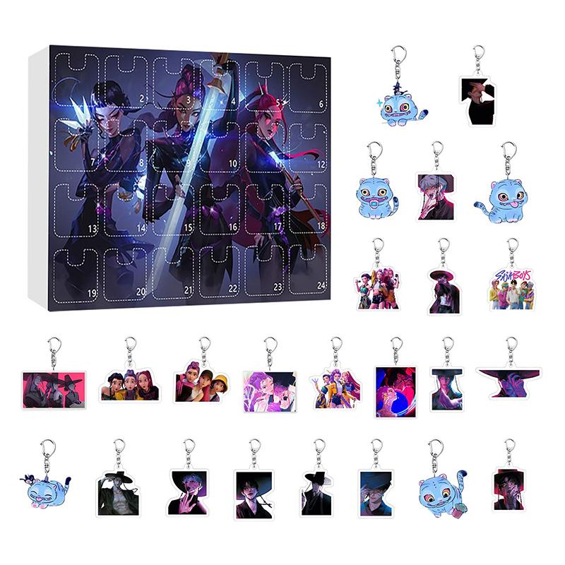 Hunters Advent Calendar, Keychain Countdown Calendar With 24 Keychain Toys Gifts,Decorations Advent Calendar