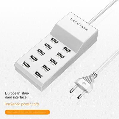 10portová nabíječka, USB víceportové chytré rychlé nabíjení, nabíječka mobilních telefonů Univerzální nabíječka mobilních telefonů 5V2A