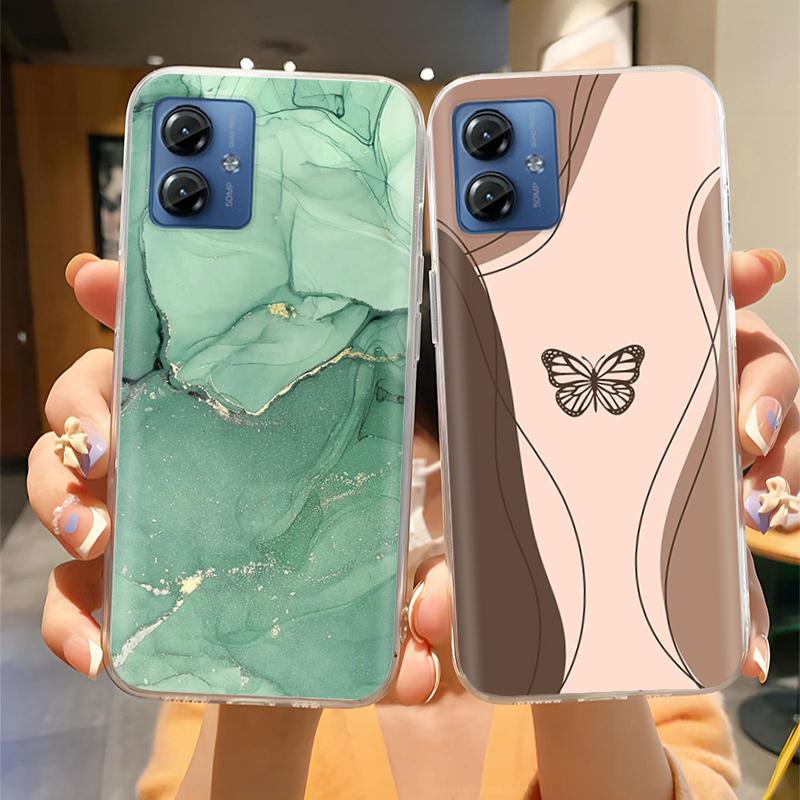 For Motorola Moto G14 4G Case Phone Cover High Quality Clear Silicone Funda For Moto G14 4G Full Protection Back Covers Coque