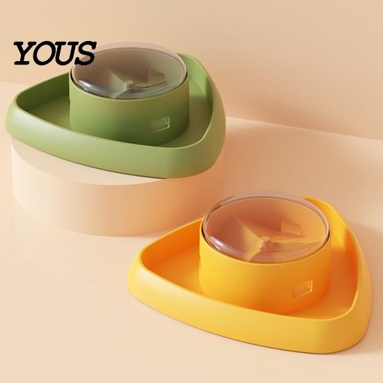 Interactive Dog Feeder Triangular Treat Dispenser, Slow Toy, Reward Cat Food Toy Training Fun Puzzle for Dogs Cats Mental Stimulation Pet